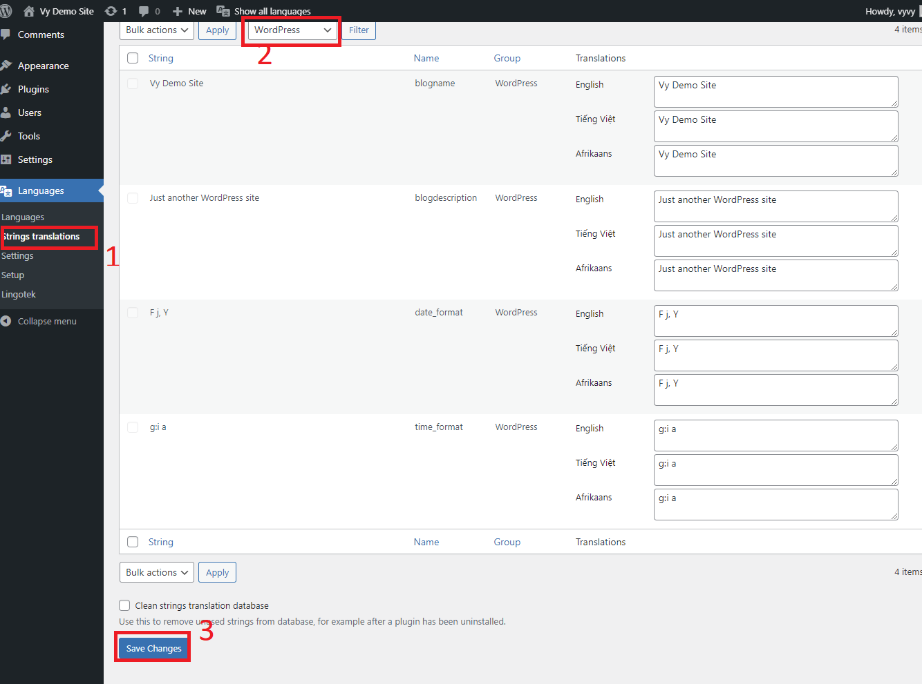 สร้างเว็บไซต์ Wordpress หลายภาษา 14