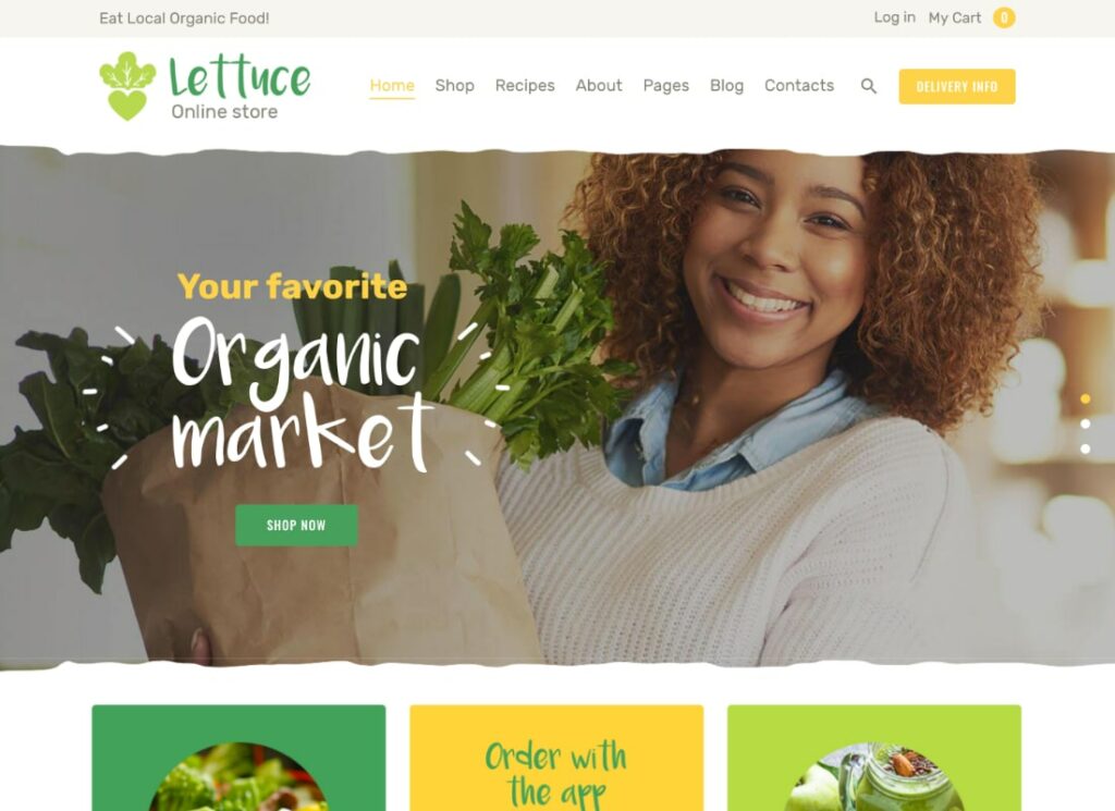 Salata verde | Alimentație ecologică și produse din magazinul online ecologic Tema WordPress