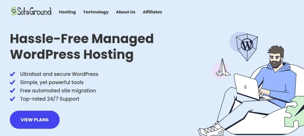 Hosting WordPress gestito senza problemi