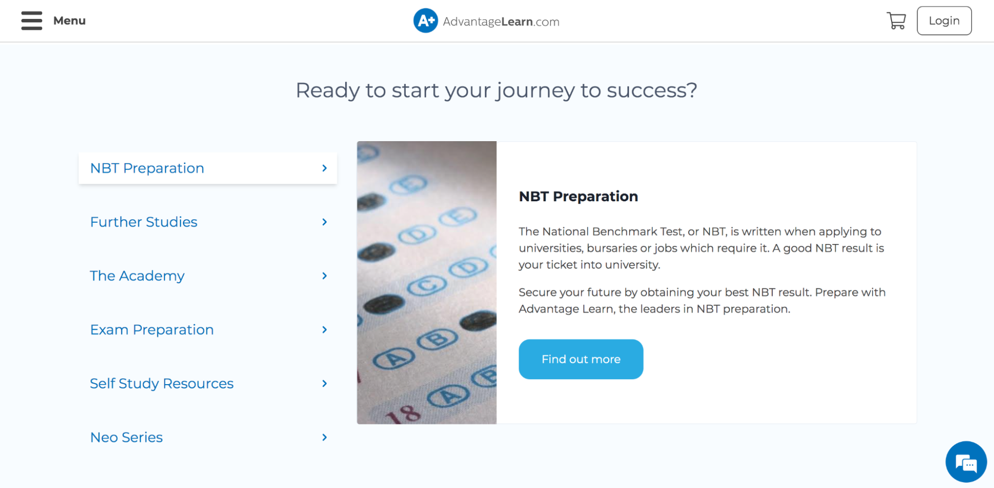 AdvatageLearn.com Curso de preparação para NBT