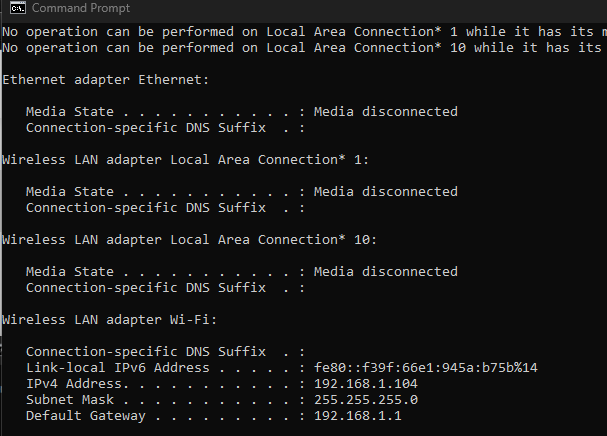 ipconfig/odnów