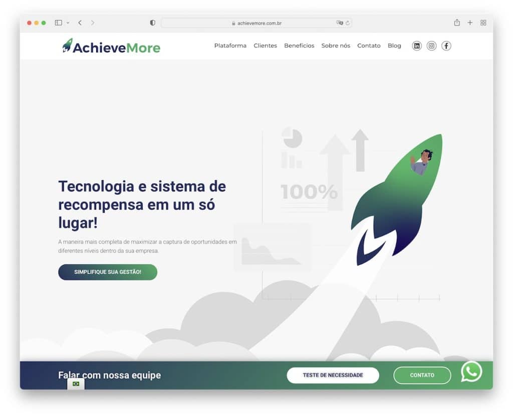 site web de démarrage Achievemore