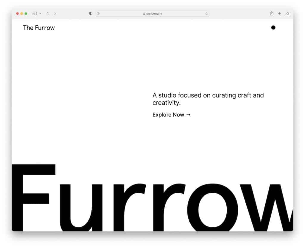 Witryna furrow webflow