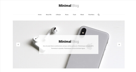 Tema WordPress para blog minimalista