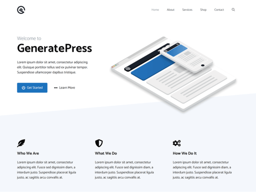 GeneratePress - ธีม Gutenberg ฟรีที่ดีที่สุด