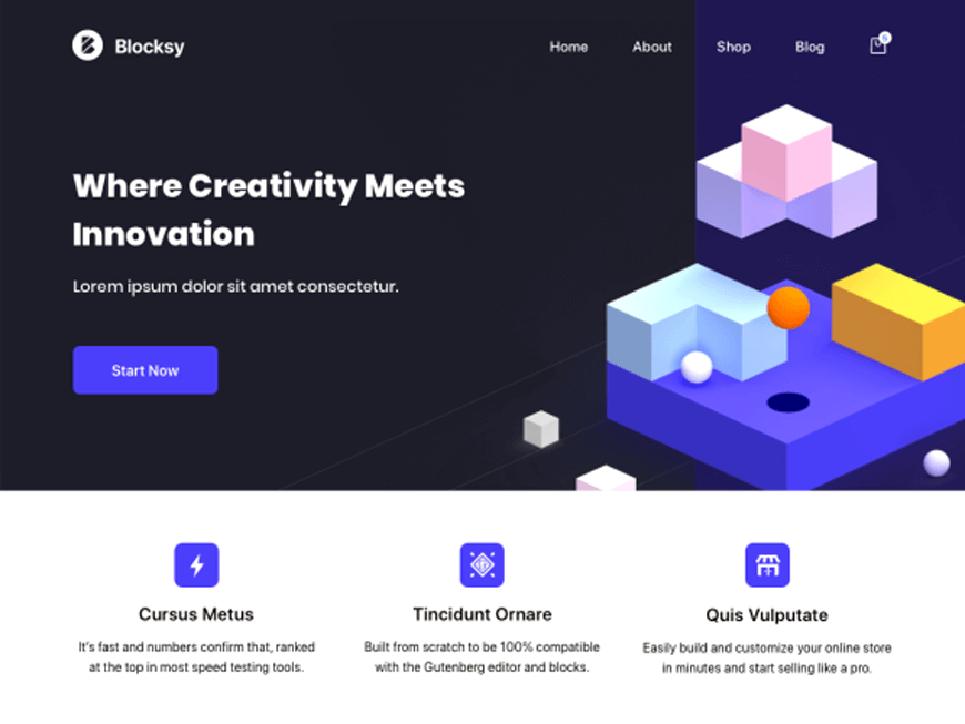 Blocksy - hafif Gutenberg WordPress teması