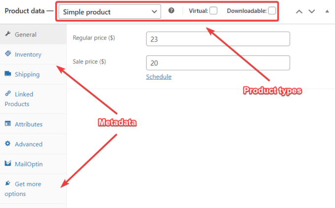 WooCommerce'de ürün verilerini ayarlama