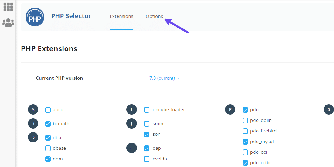 pda-php-options-cpanel