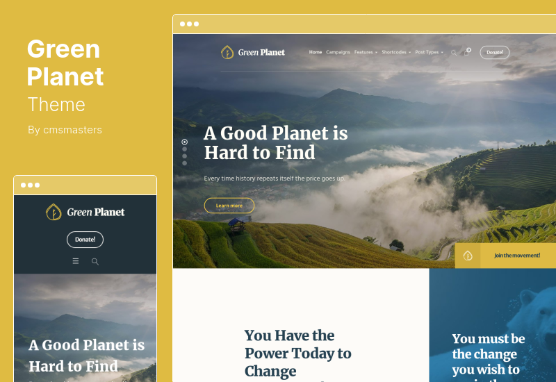 Motyw Green Planet — motyw WordPress dotyczący ekologii i środowiska