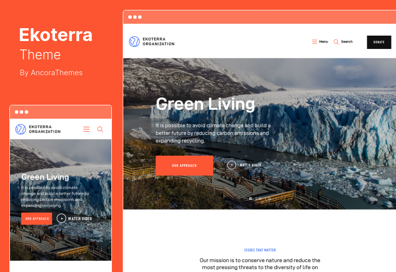 Motyw Ekoterra - motyw WordPress dla aktywizmu społecznego, organizacji non-profit i ekologii