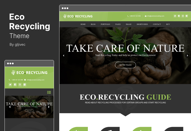 Motyw Eco Recycling - Motyw WordPress Ekologia i natura