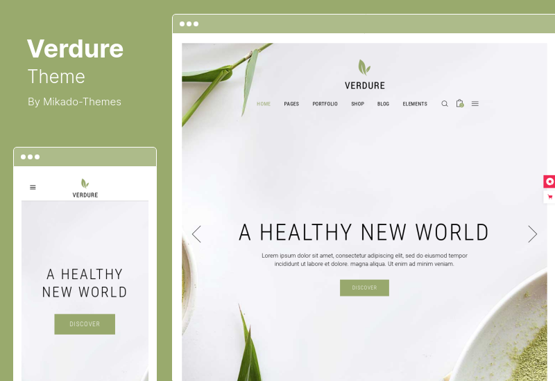 Motyw Verdure — motyw WordPress z ekologiczną herbatą