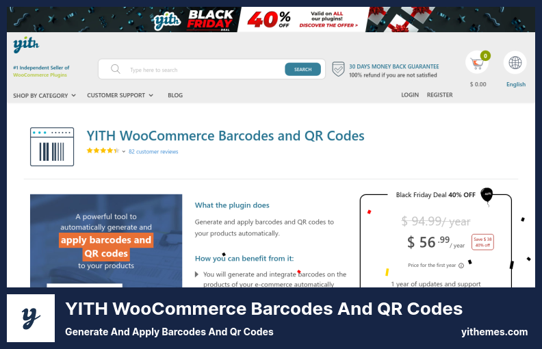 YITH WooCommerce Barcodes and QR Codes Plugin - Gere e aplique códigos de barras e códigos QR