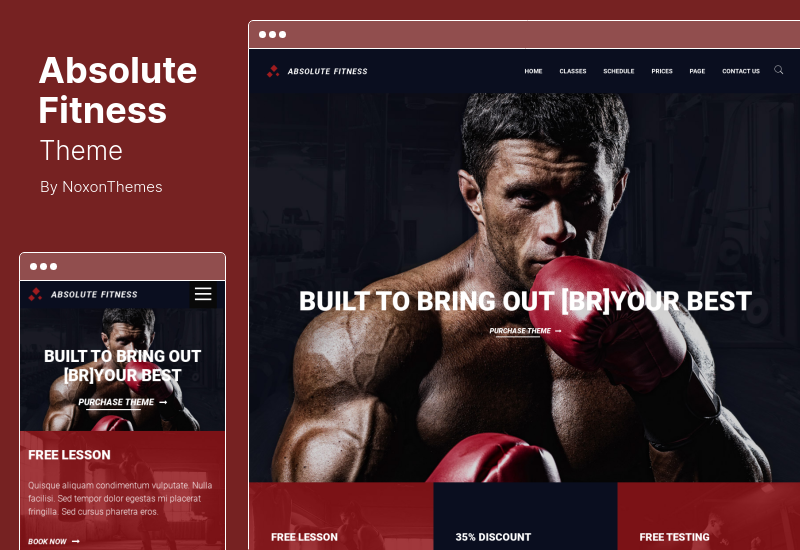 Absolute Fitness Theme - Tema WordPress multifuncional para fitness