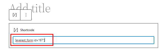 Shortcode einfügen