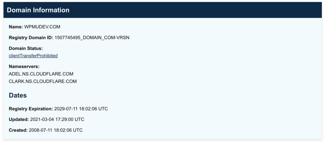 wpmudev.com 上有關 icann 的信息