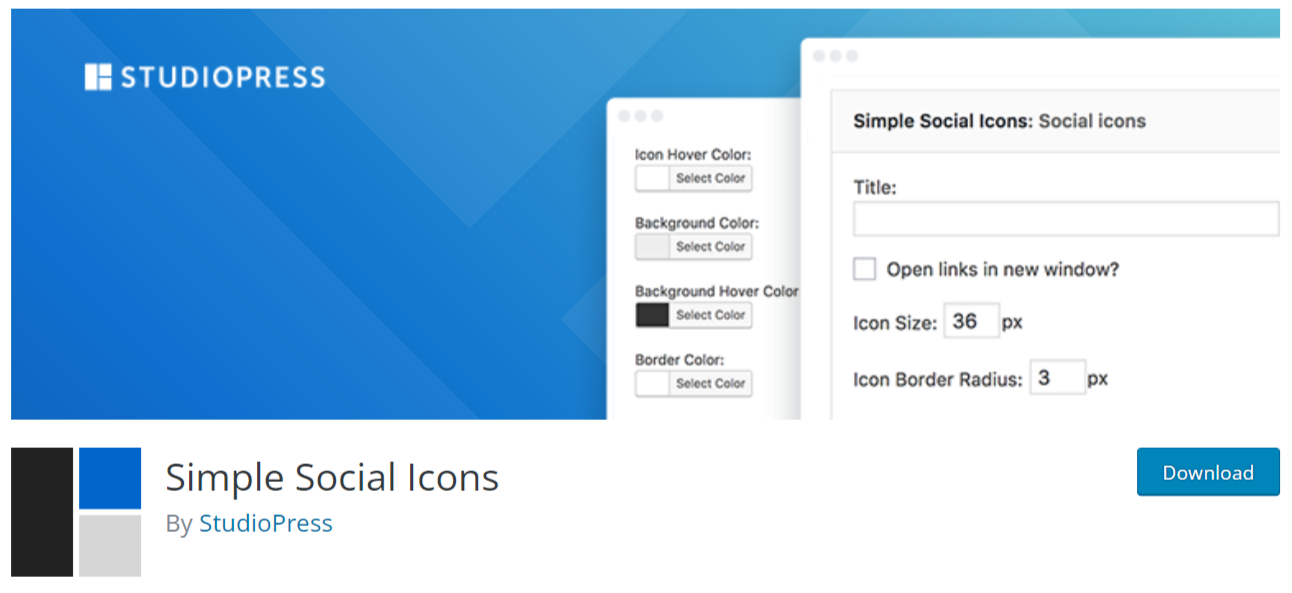 einfaches Social-Icons-Lesezeichen-Plugin