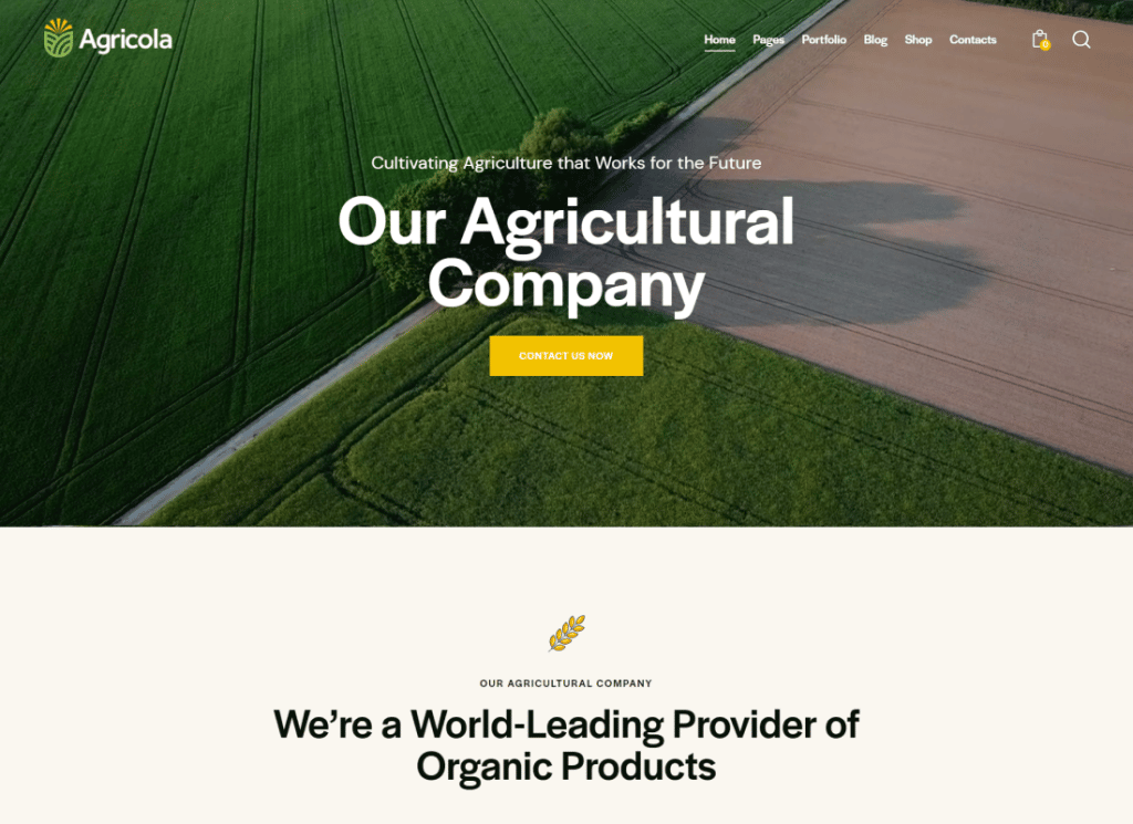 Agrícola | Tema WordPress para Agricultura y Granja Orgánica