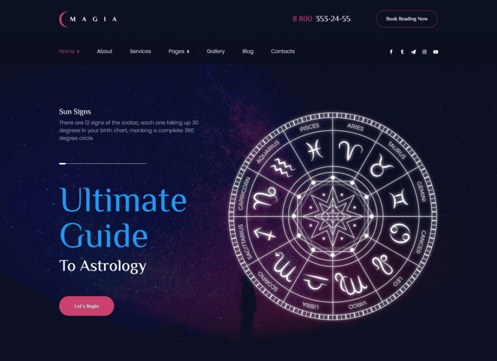 Magica | Tema WordPress Astrologo