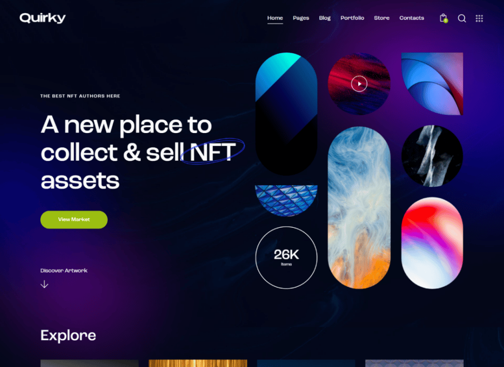 Insolite | NFT, Token & Blockchain WCFM Marketplace Thème WordPress