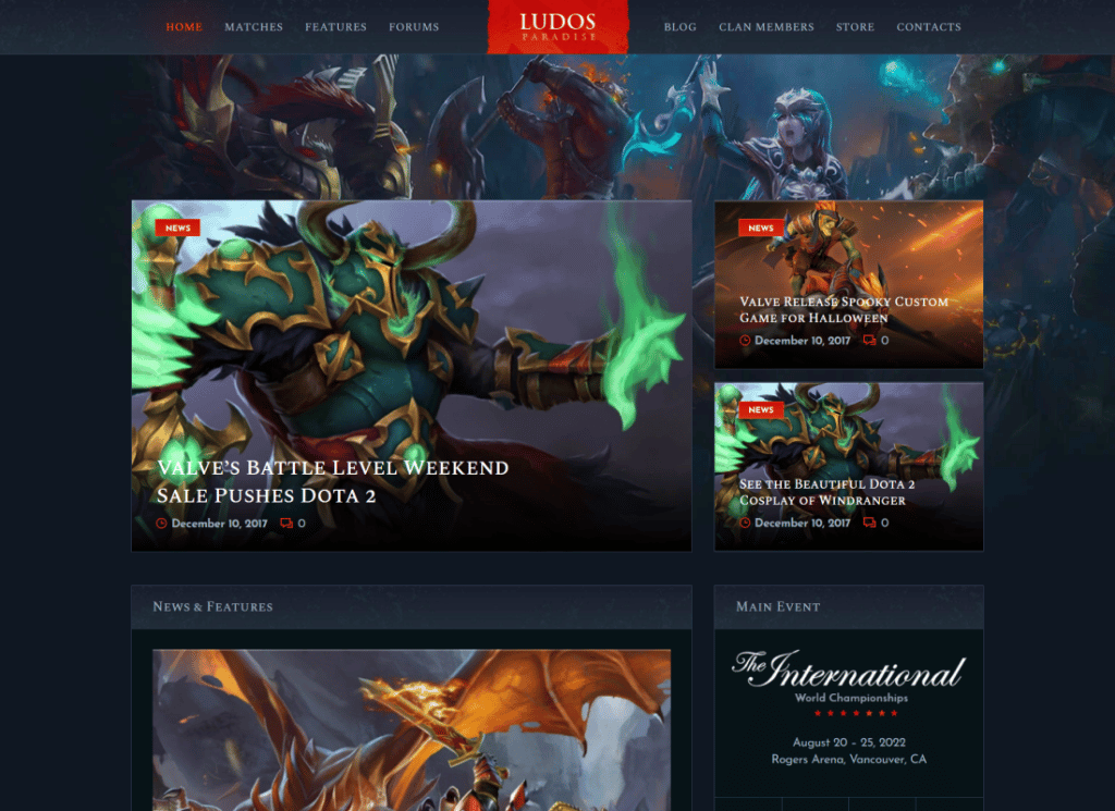 Raj Ludos | Blog o grach wideo i klanowy e-sport Motyw WordPress