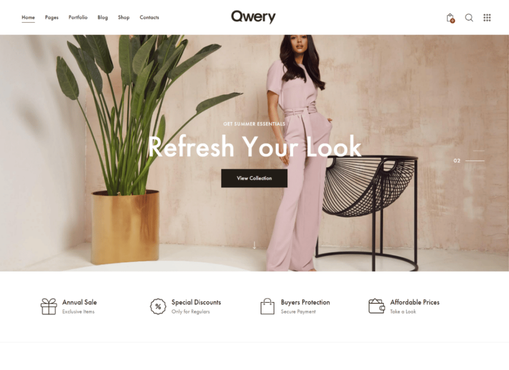 Qwery — uniwersalny biznesowy motyw WordPress i WooCommerce