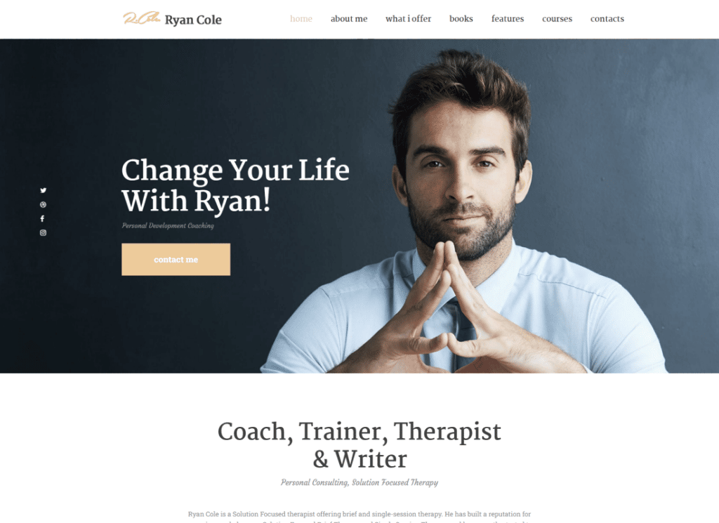 R.Cole - Tema WordPress Life & Business Coaching