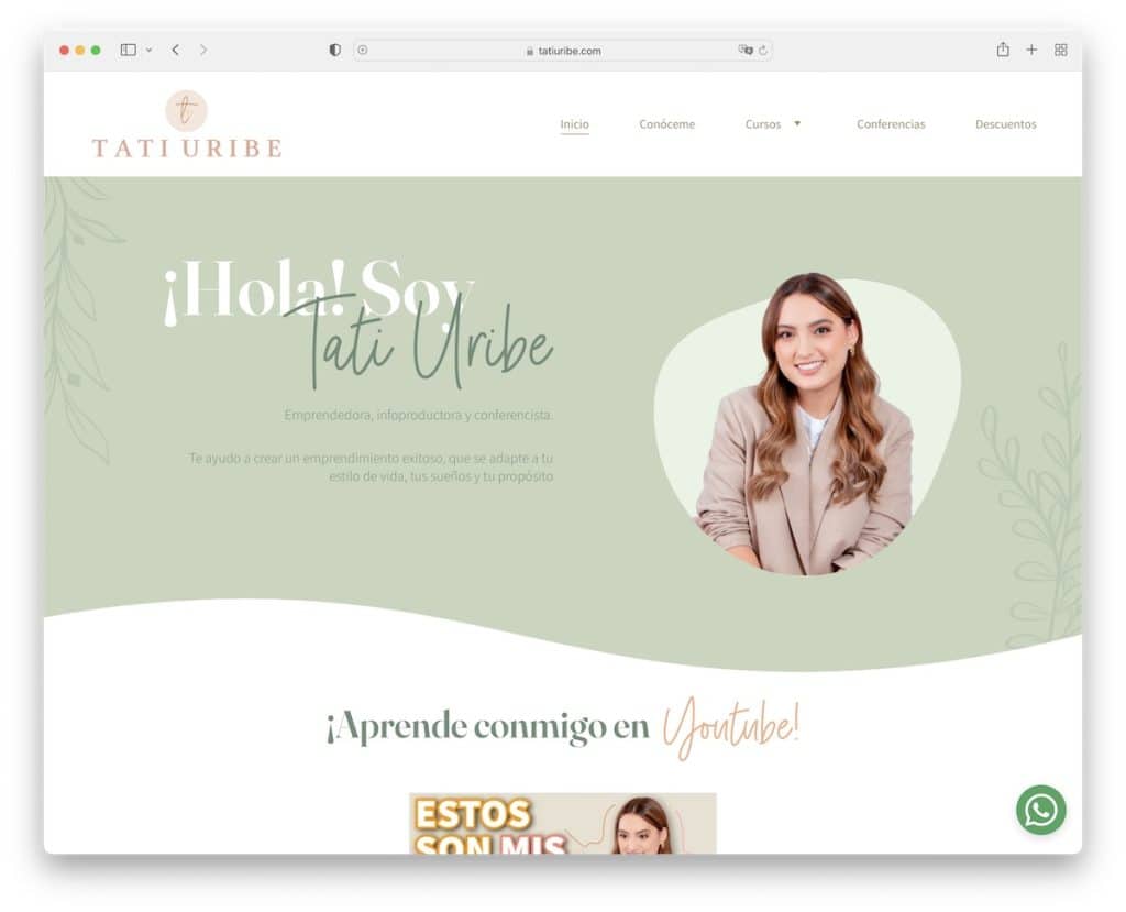 sito web di tati uribe zyro