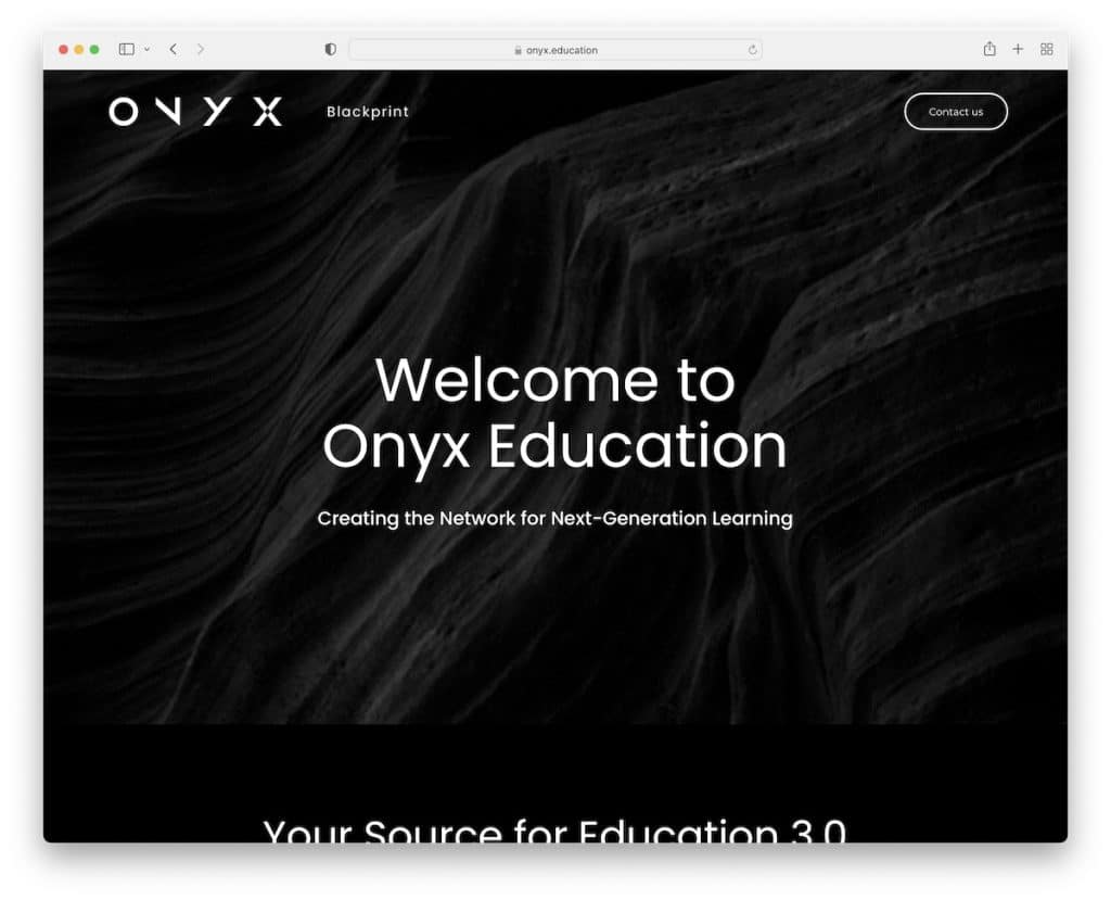 situs web pendidikan onyx weblium