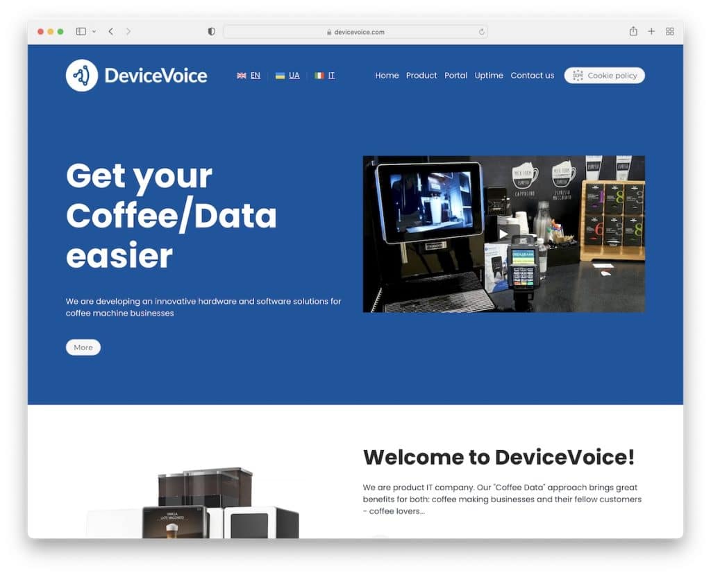 Devicevoice Weblium-Website