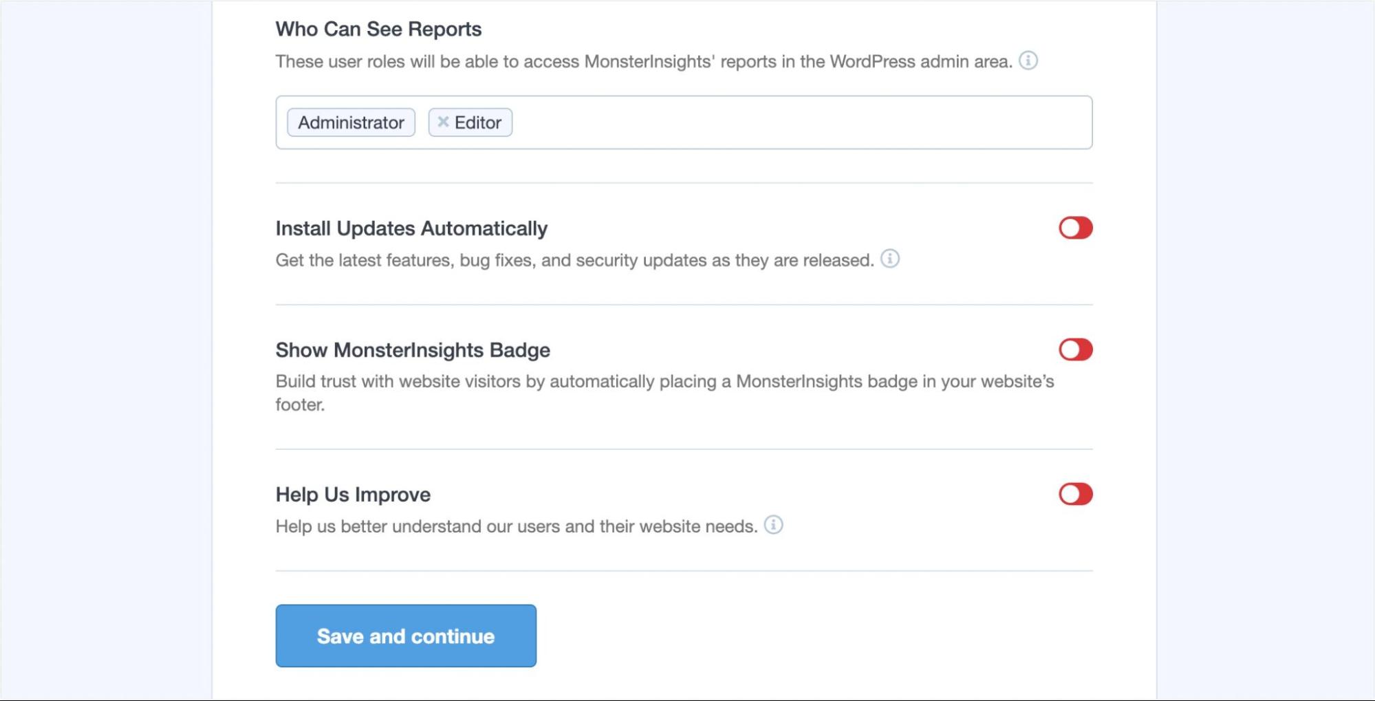 MonsterInsights で Google アナリティクス 4 を設定する