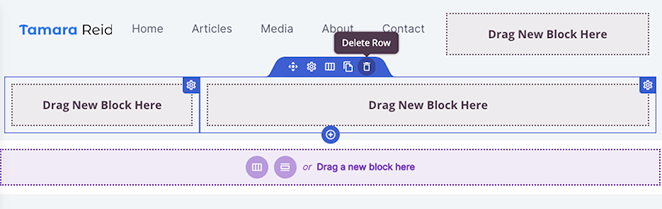 Delete the duplicated row