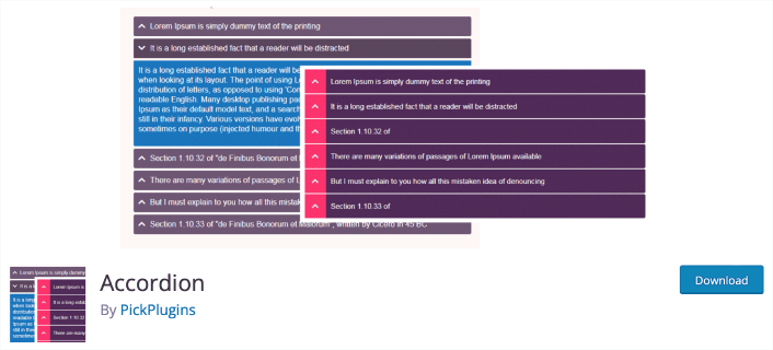 WordPress Accordion Plugin