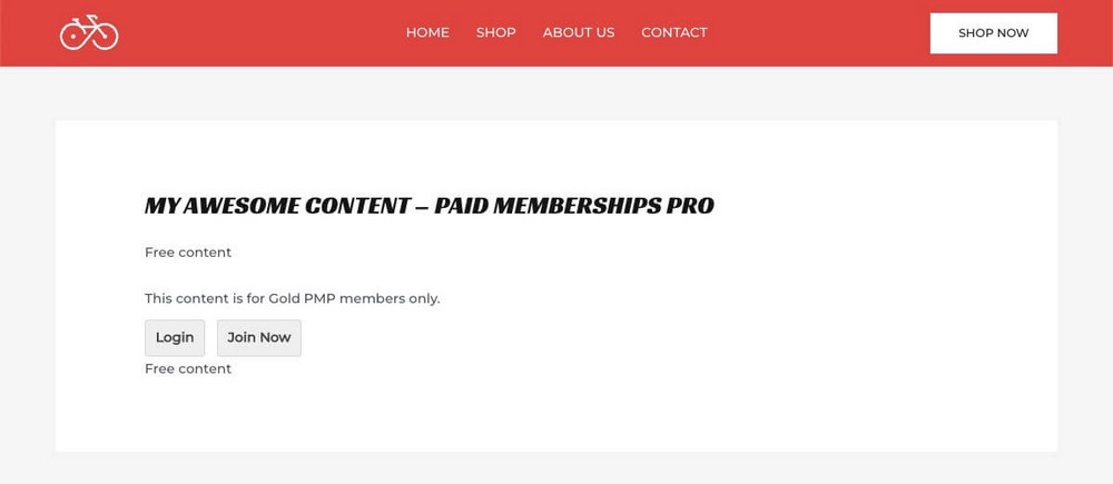 Sperren Sie Blöcke mit Paid Memberships Pro