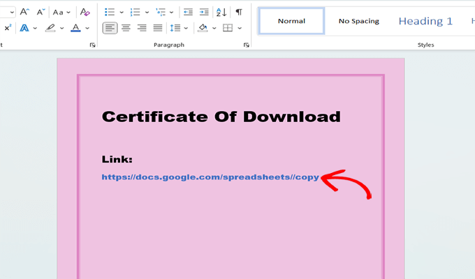 certificado de download