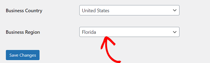 Wählen Sie eine Geschäftsregion aus