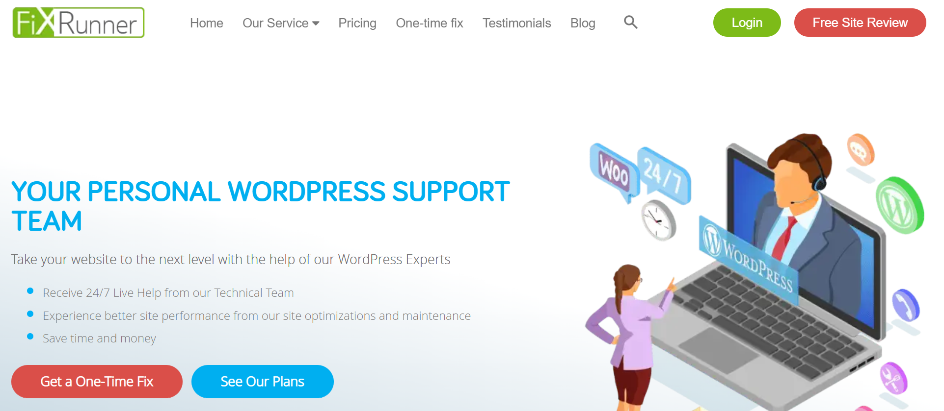 Usługi wordpress dla Fixrunnera