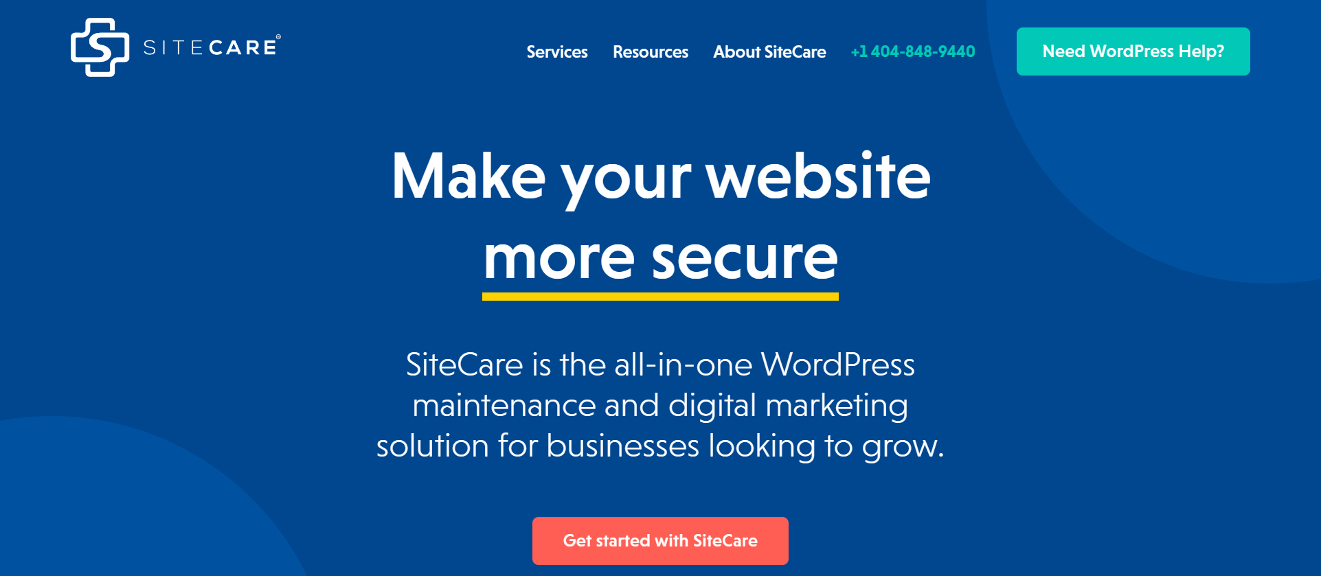 Sitecare serviços WordPress