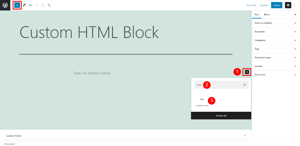 แบบฟอร์ม Mailchimp ที่ฝังได้ใน WP Block Editor