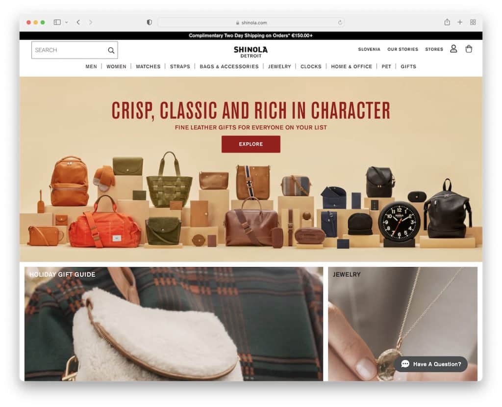 site-ul web shinola magento