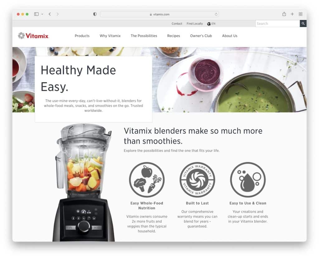 site vitamix magento