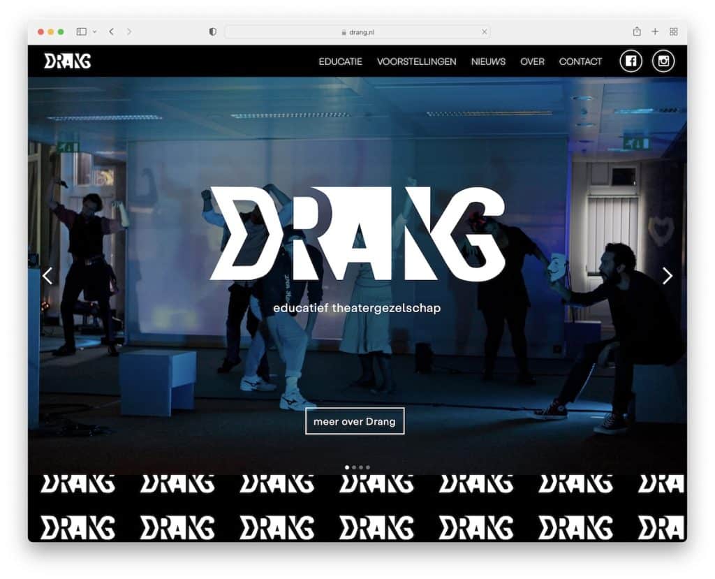 sitio web de teatro drang