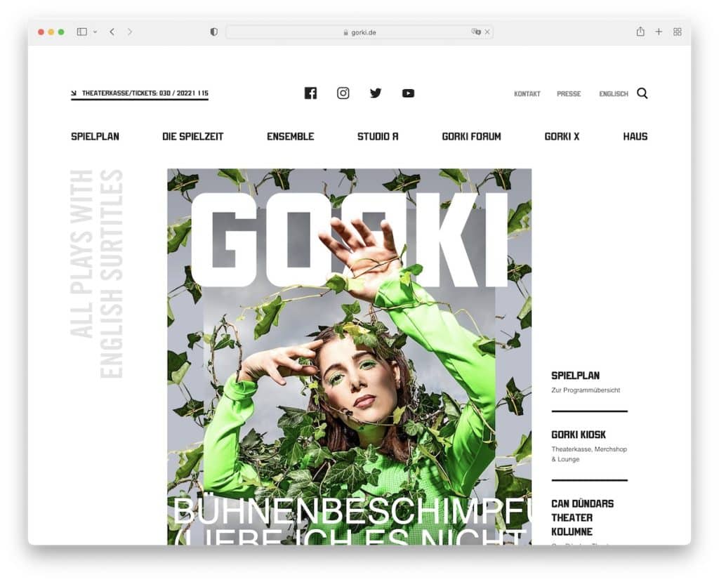 web del teatro gorki