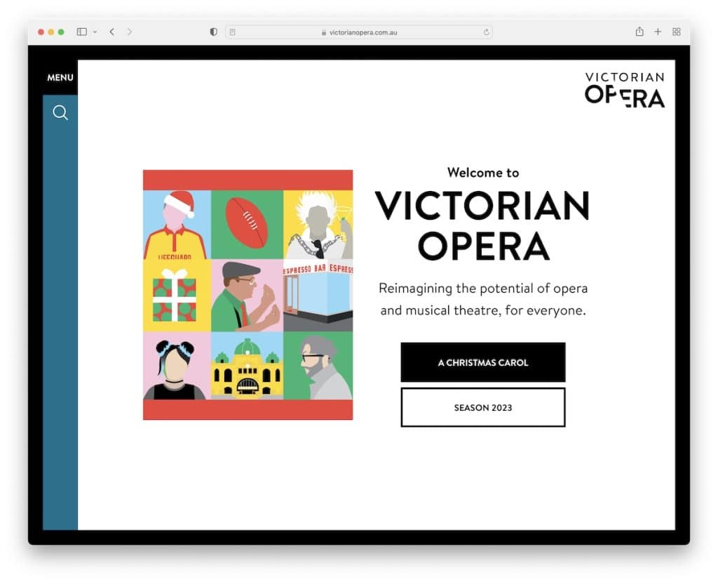 sito web del teatro dell'opera vittoriano