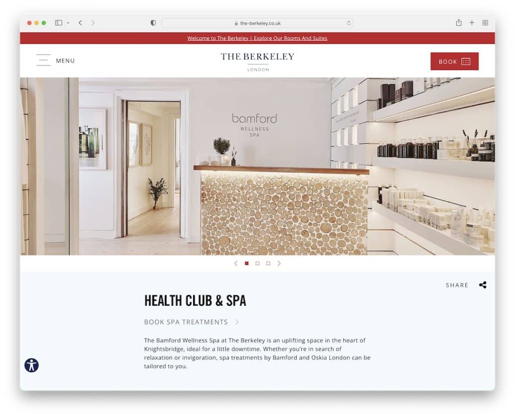 el sitio web del spa de berkeley