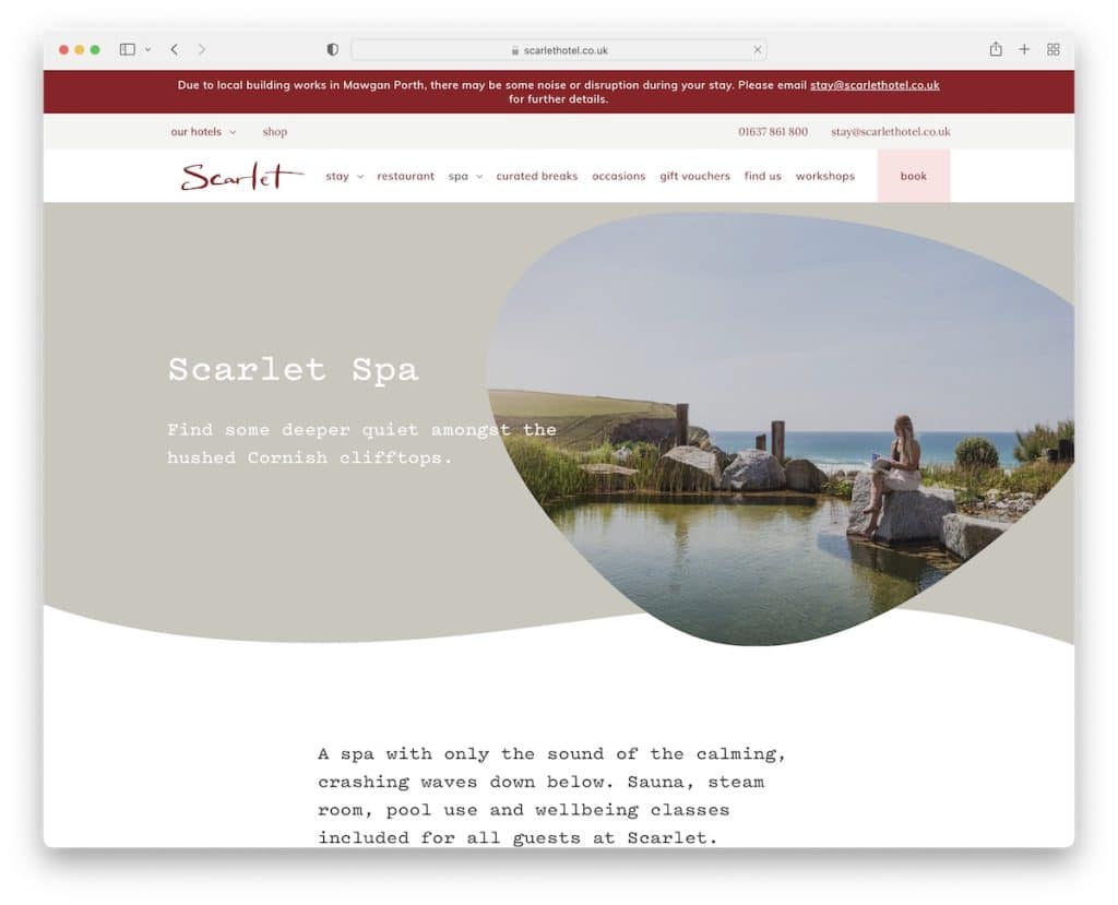 Scarlet Spa-Website