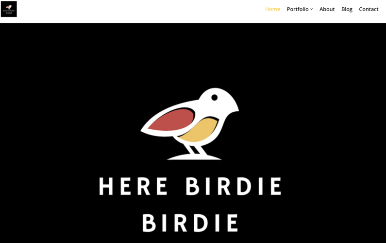 ที่นี่เว็บไซต์ตัวอย่าง Birdie Birdie