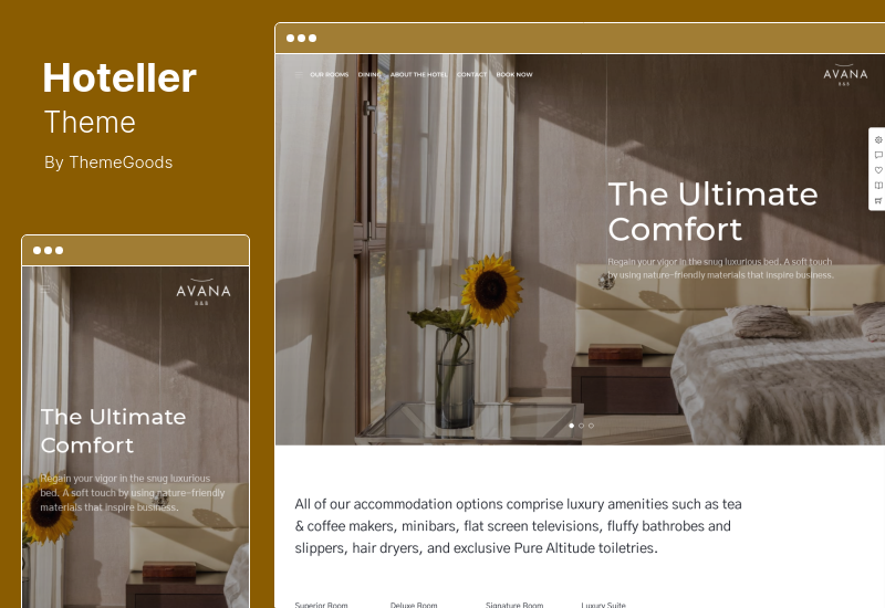 Tema Hoteller - Tema WordPress pentru rezervari hoteliere