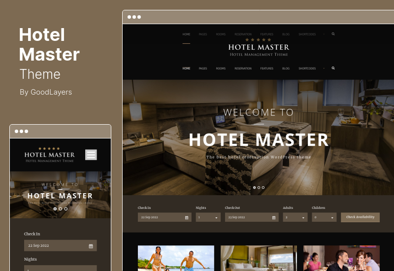 Hotel Master Theme - Hotel Master Booking Tema WordPress