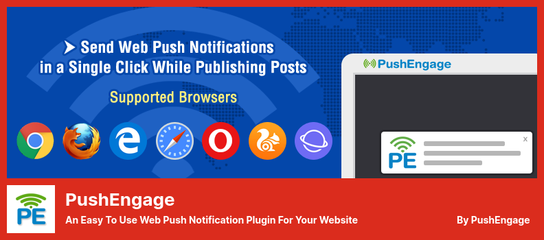 Plugin PushEngage - Un plugin de notification Web Push facile à utiliser pour votre site Web